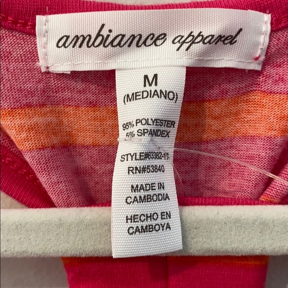 Orange & Pink stripped Maxi Dress - Picture 4 of 4